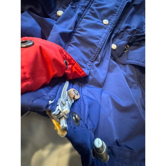 Vintage Obermeyer Ski Jacket Thermolite Sport Retro Blue Embroidered XL 16 - Picture 5 of 11
